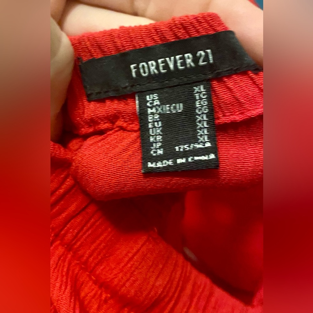 Red maxi dress by Forever 21. Bought and never wore it. Flowy & beautiful! - Picture 5 of 7